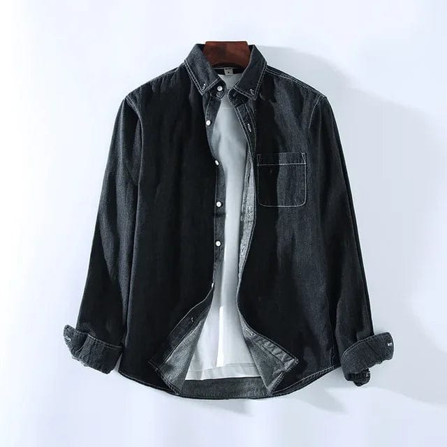 Ethan Denim Button-Up